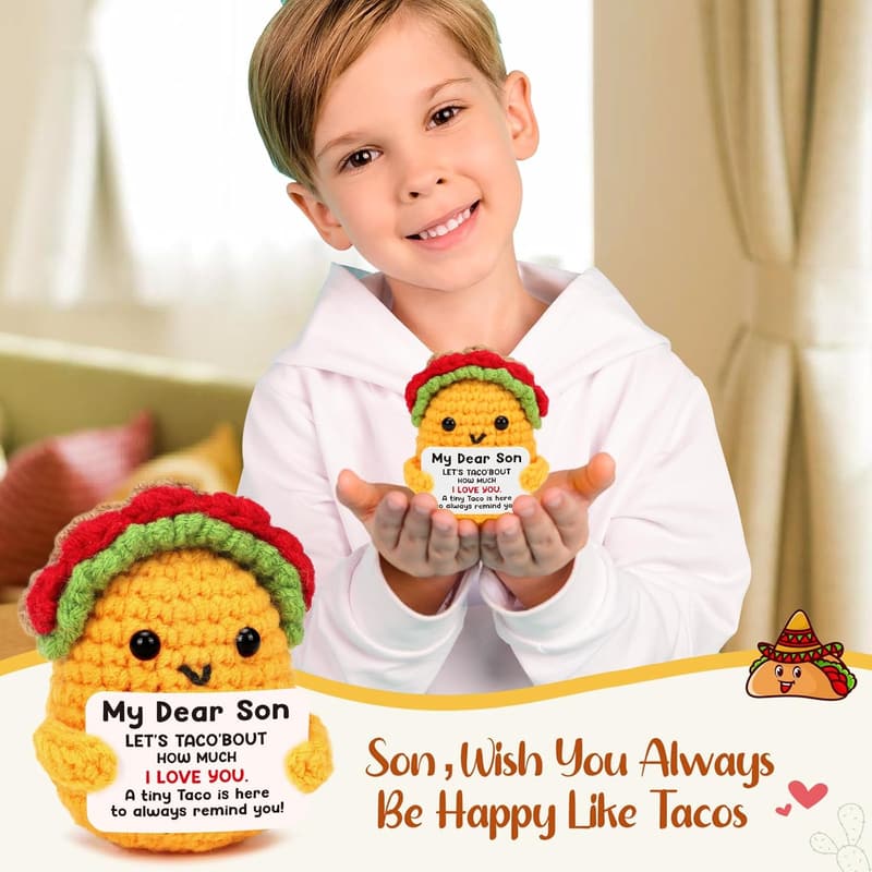 Best Son Ever Graduation Gift - Crochet Taco for Him