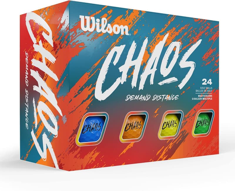 Wilson 2024 Chaos Golf Balls - Pack of 24
