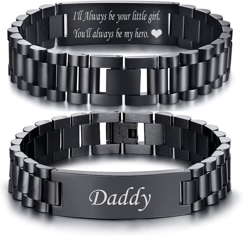 Personalized Stainless Steel Watch Band for Men