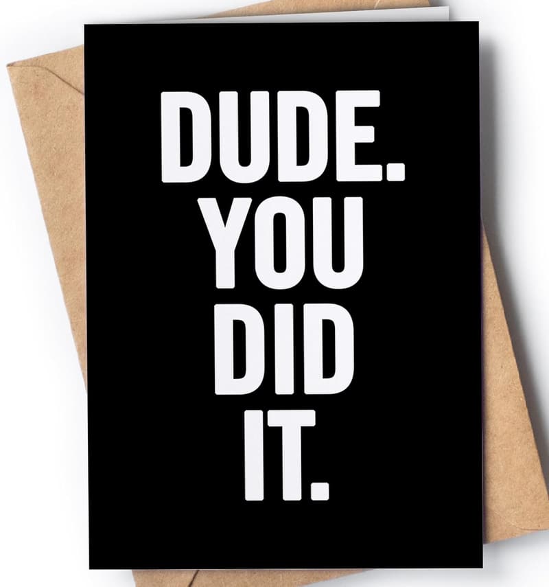 Graduation Card for Him | Funny Congratulations for Brothers & Friends