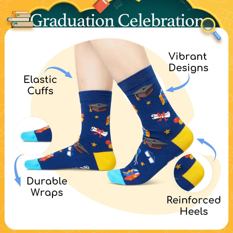 2025 Graduation Socks for Him and Her