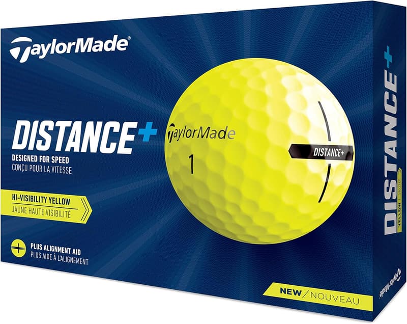 TaylorMade Distance+ Golf Balls - Long-Distance Performance