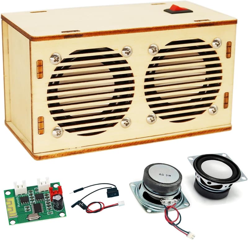 DIY Bluetooth Speaker Kit for Kids Ages 8-16 (Wooden STEM Project)
