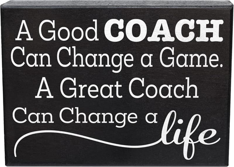 Coach Appreciation Wooden Sign – Inspirational Gift Made in USA