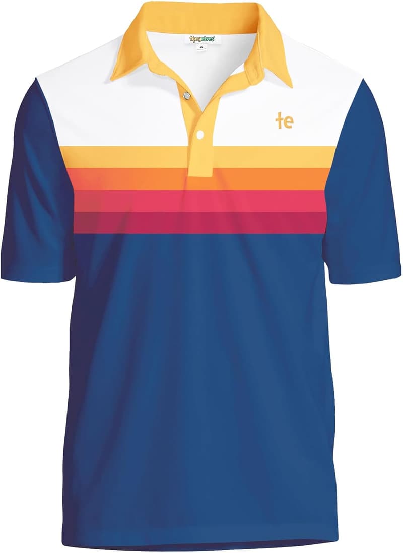 Men's Performance Golf Polo - 4-Way Stretch Moisture-Wicking