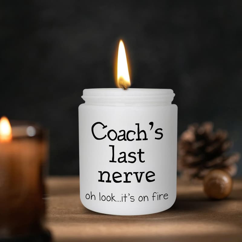 Lavender Scented Soy Candle for Coaches - 7oz Gift for Father's Day