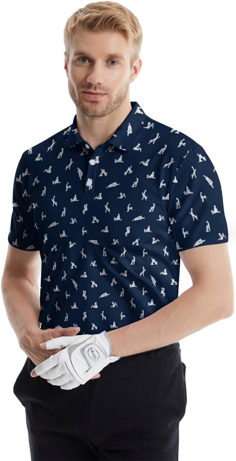 Men's Quick Dry Funny Golf Polo Shirt