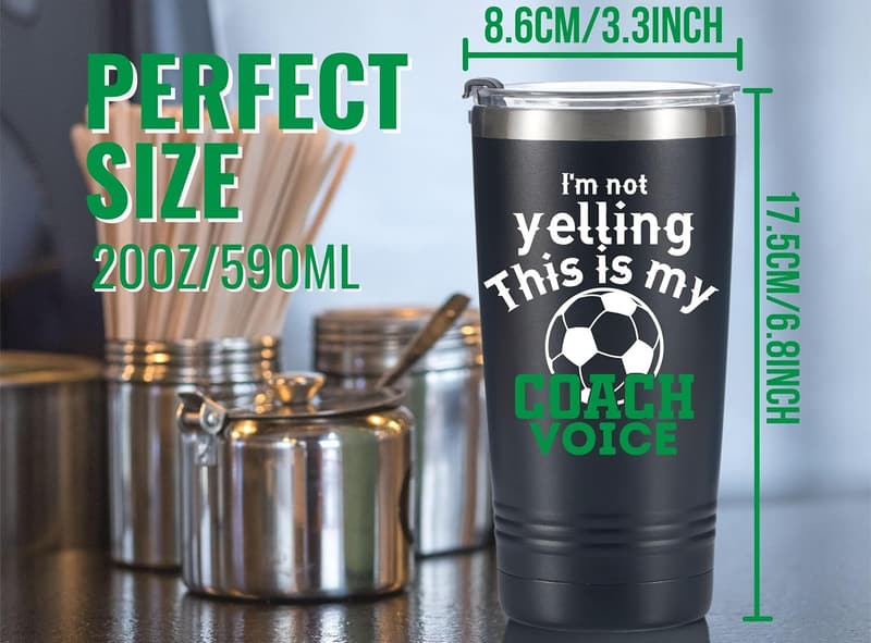 Soccer Coach Travel Mug 20oz - 