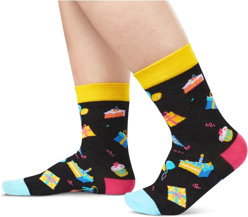 Tween Birthday Gift Socks for Kids Age 5-12 - Gift Boxed