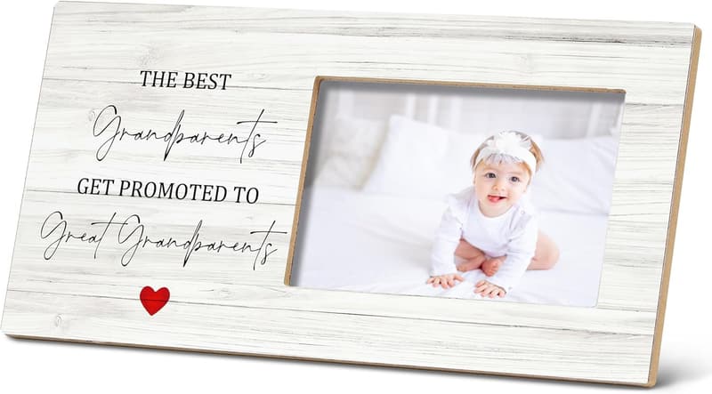 Great Grandparents Photo Frame - 12x6 Inch Tabletop Gift
