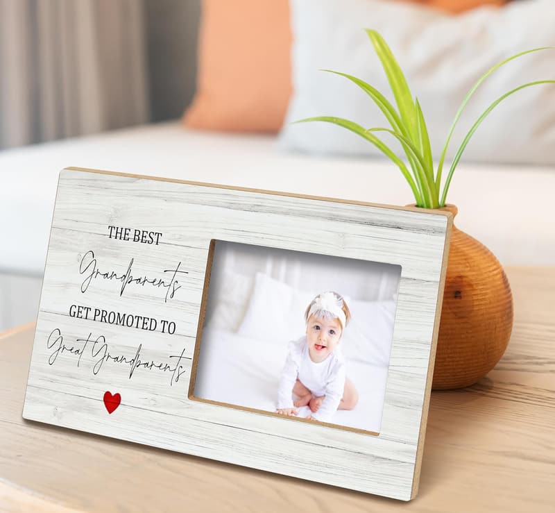 Great Grandparents Photo Frame - 12x6 Inch Tabletop Gift