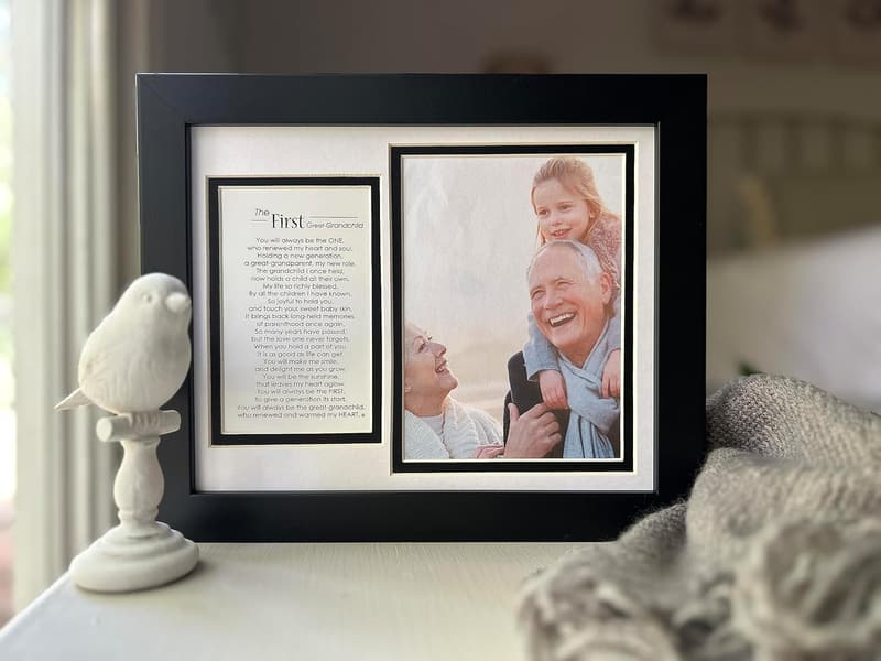 First Great-Grandchild Photo Frame for Grandparents