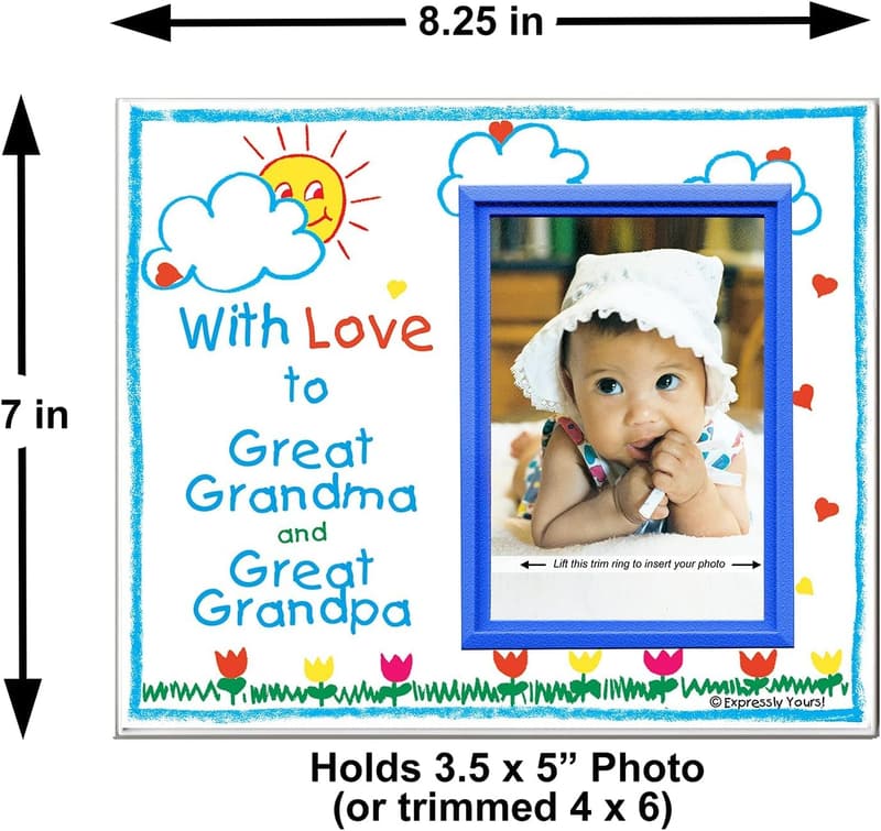 Great Grandparents Photo Frame | Classic Crayola Design