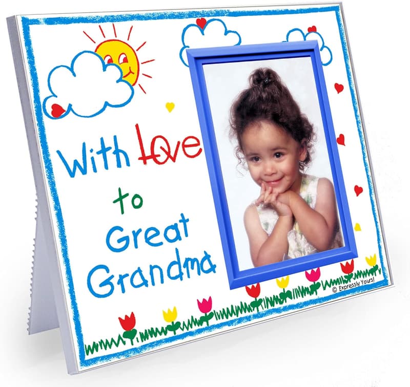 Picture Frame for Great Grandma | Classic Crayola Design | 3.5 x 5