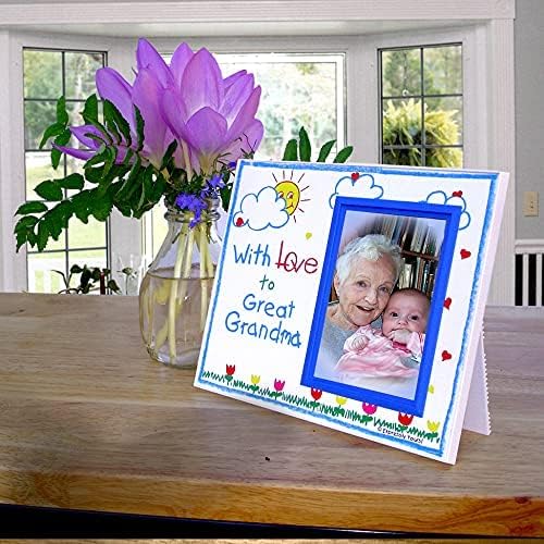 Picture Frame for Great Grandma | Classic Crayola Design | 3.5 x 5