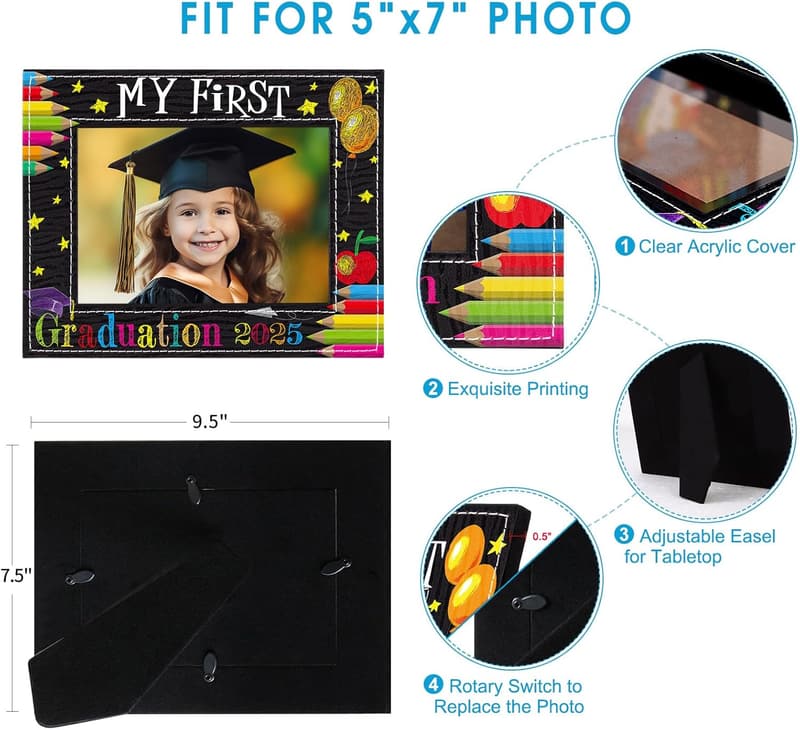 Personalized Graduation Photo Frame for Grandchildren 5x7