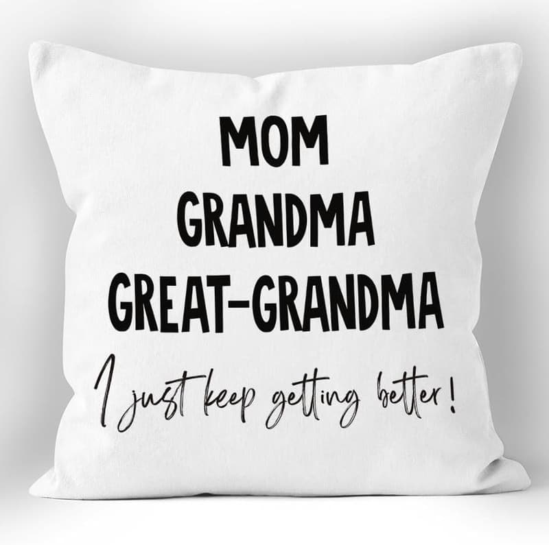 Great Grandma Birthday Pillow Cover - 18x18 Decorative Gift