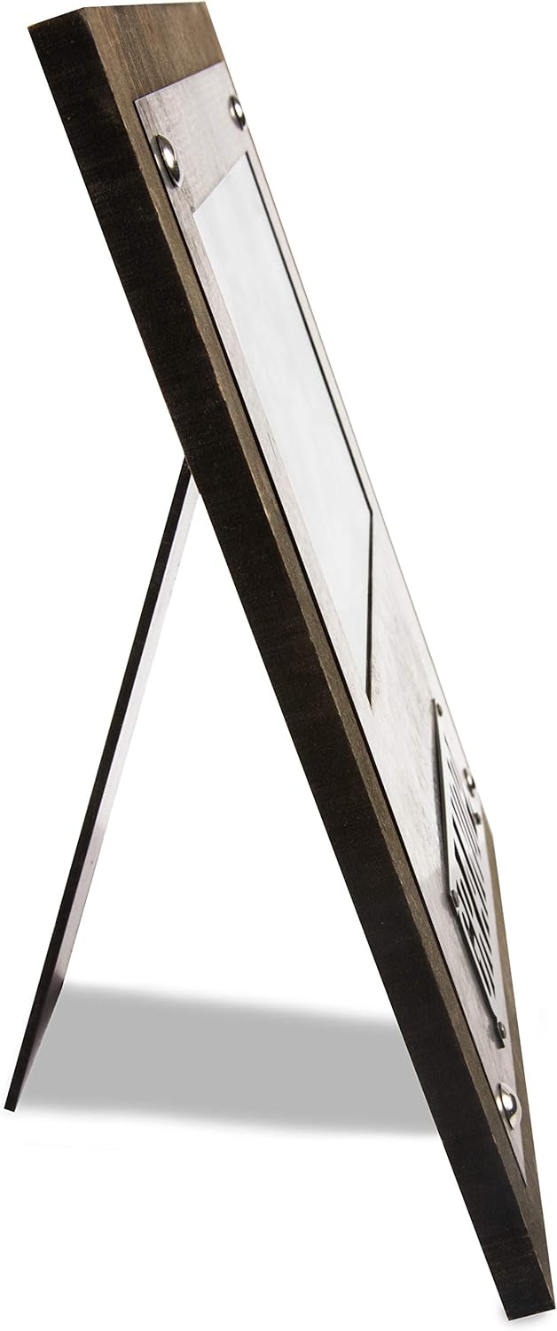 Grandpa Picture Frame in Brown & Silver