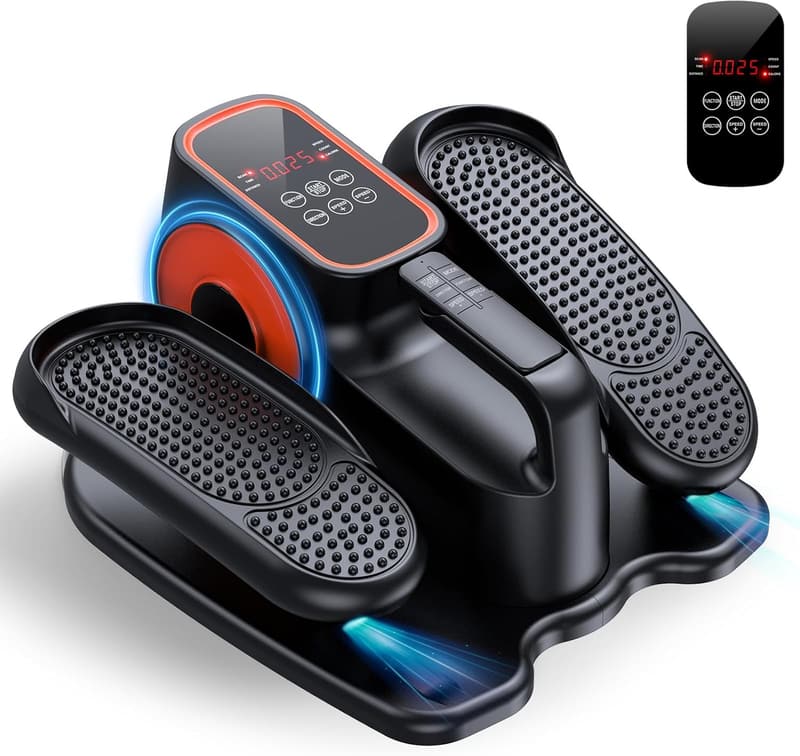 Portable Under Desk Elliptical for Seniors with Remote Control