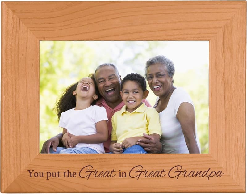 Great Grandpa Wood Picture Frame - 4x6 Custom Gift