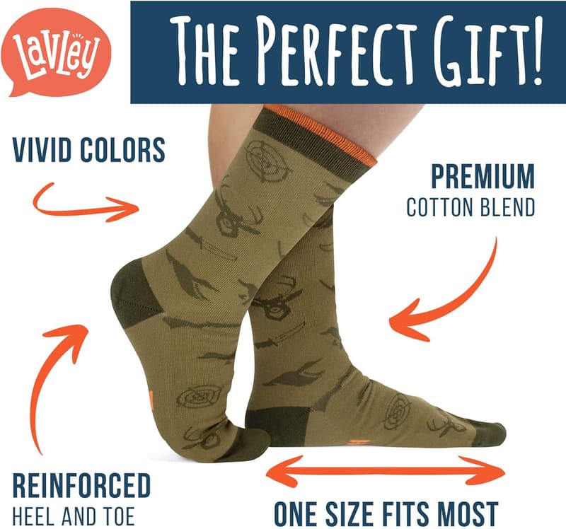 Funny Fishing & Hunting Socks for Men