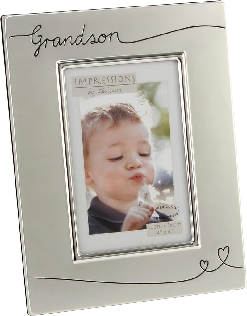 Grandson Silverplated Photo Frame 4x6