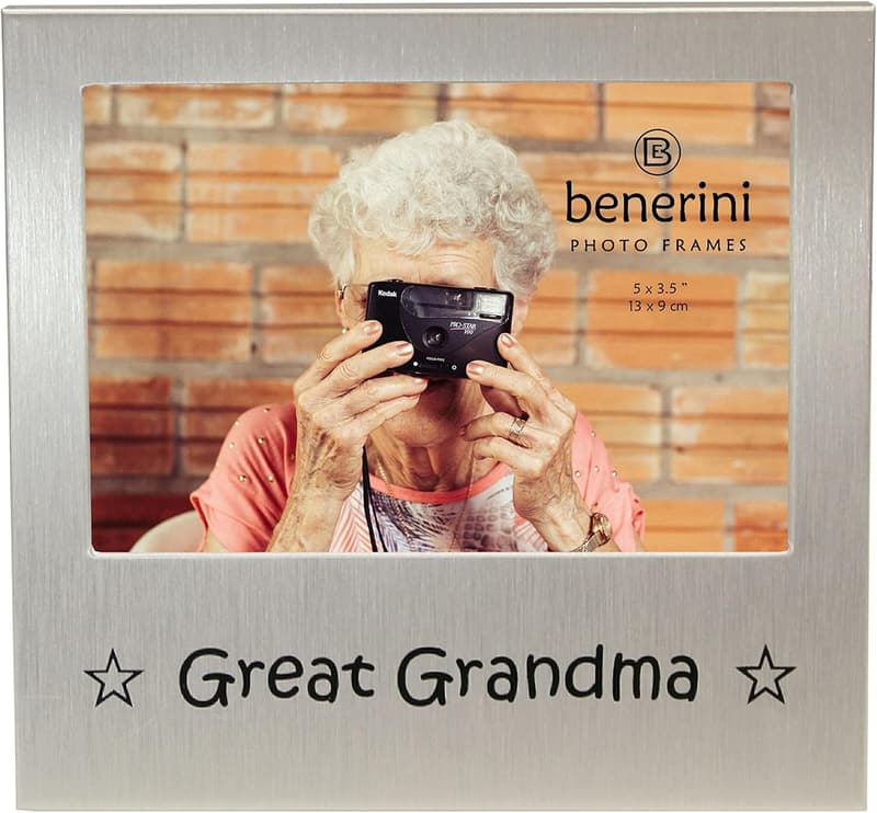 Great Grandma Photo Frame - 5x3.5 Aluminium Gift for Her