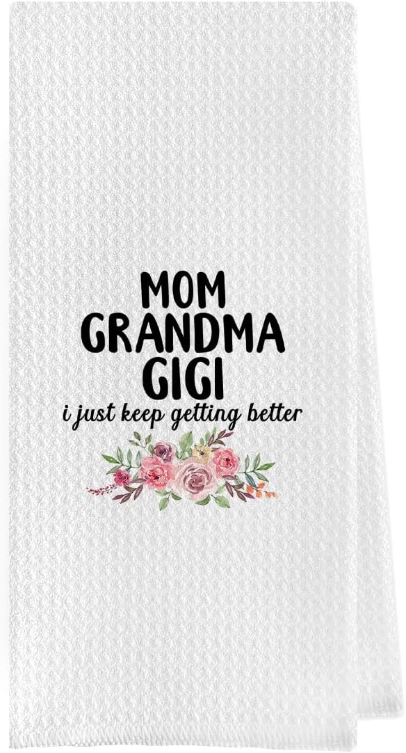 Great Grandma Waffle Weave Kitchen Towels - Gift for Grandma
