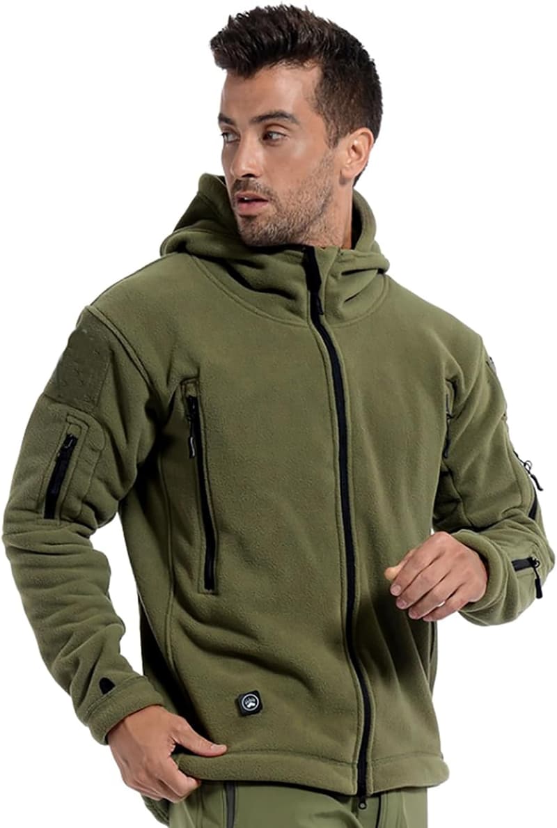 Men's Tactical Sport Fleece Hoodie Jacket
