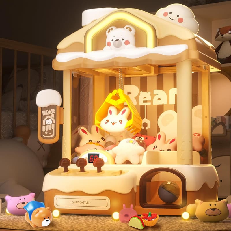 Birthday Gift Claw Machine Toy with Sound & LED Light