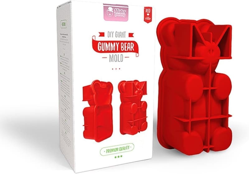 Giant Gummy Bear Mold Kit with Silicone Quality & Recipes