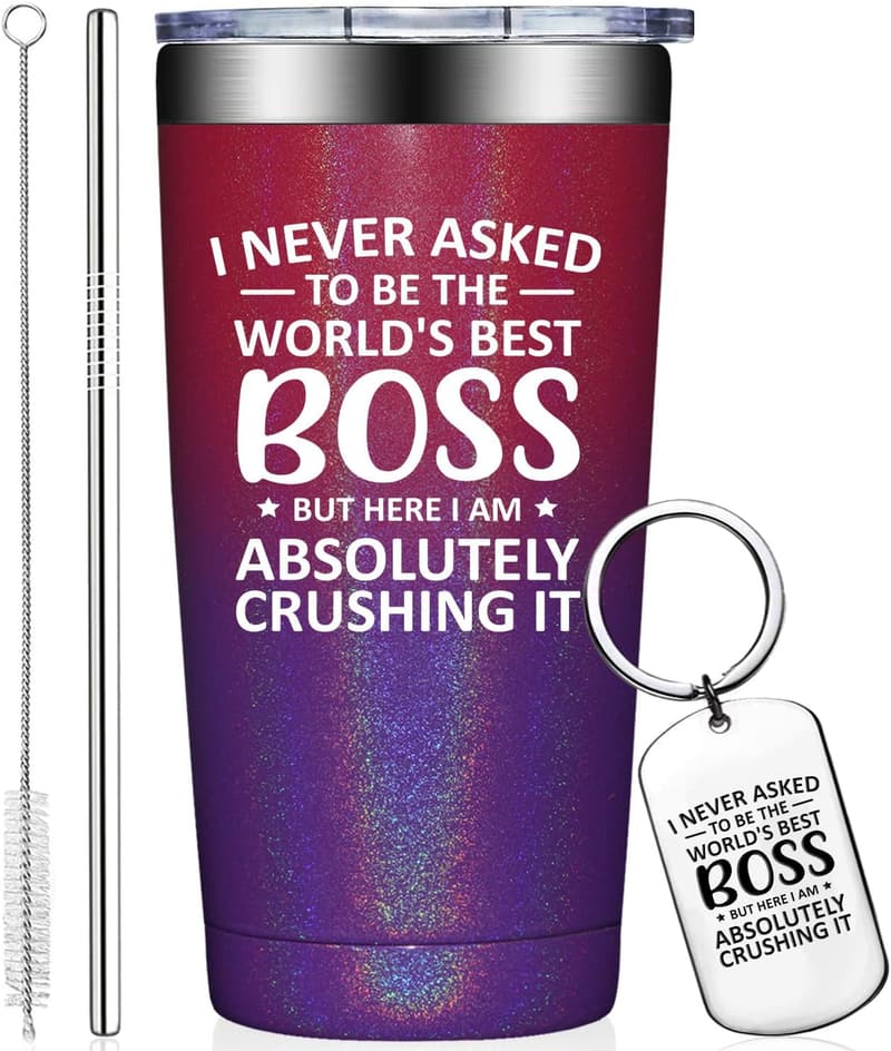 Boss's Day Gift: World's Best Boss 20 oz Tumbler for Women