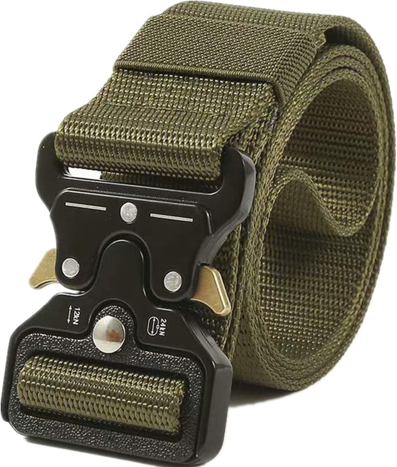 Heavy-Duty Tactical Web Belt with Quick-Release Buckle for Men & Women