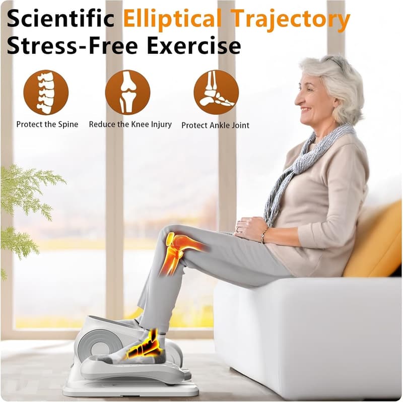 Portable Under Desk Elliptical Exerciser for Home Office