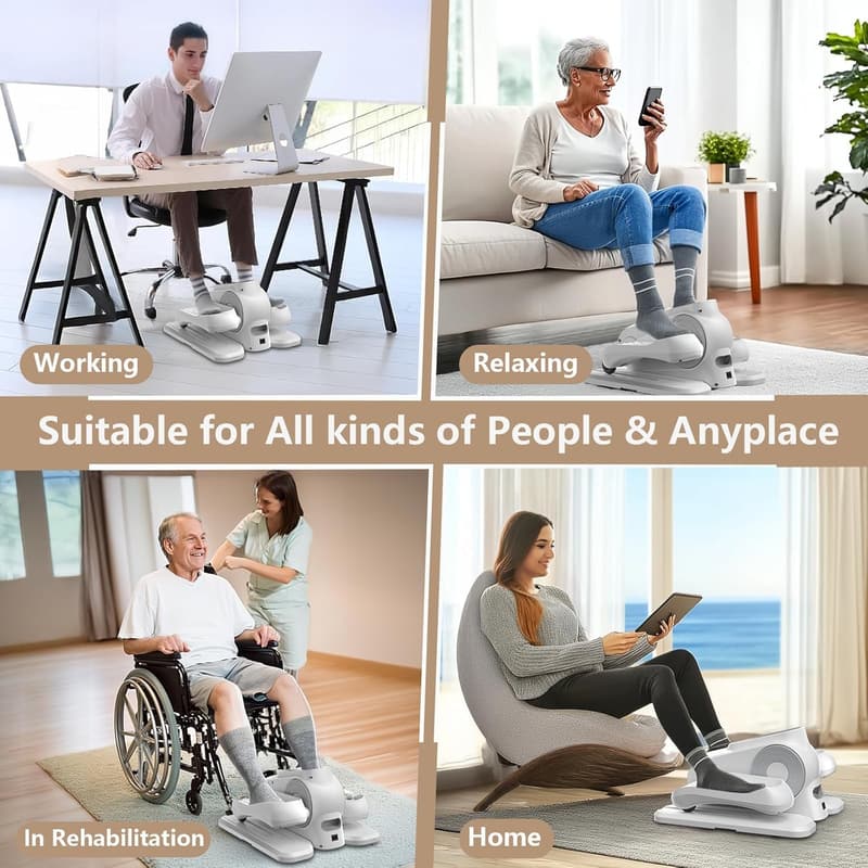 Portable Under Desk Elliptical Exerciser for Home Office