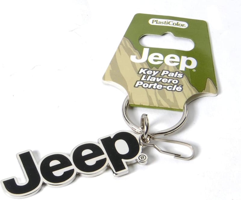 Jeep Enamel Key Chain in Durable Plasticolor Design