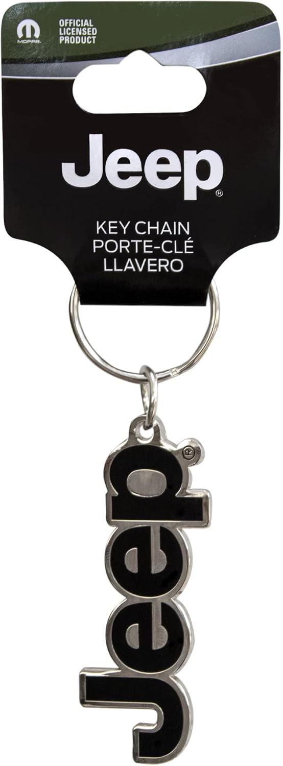 Jeep Enamel Key Chain in Durable Plasticolor Design