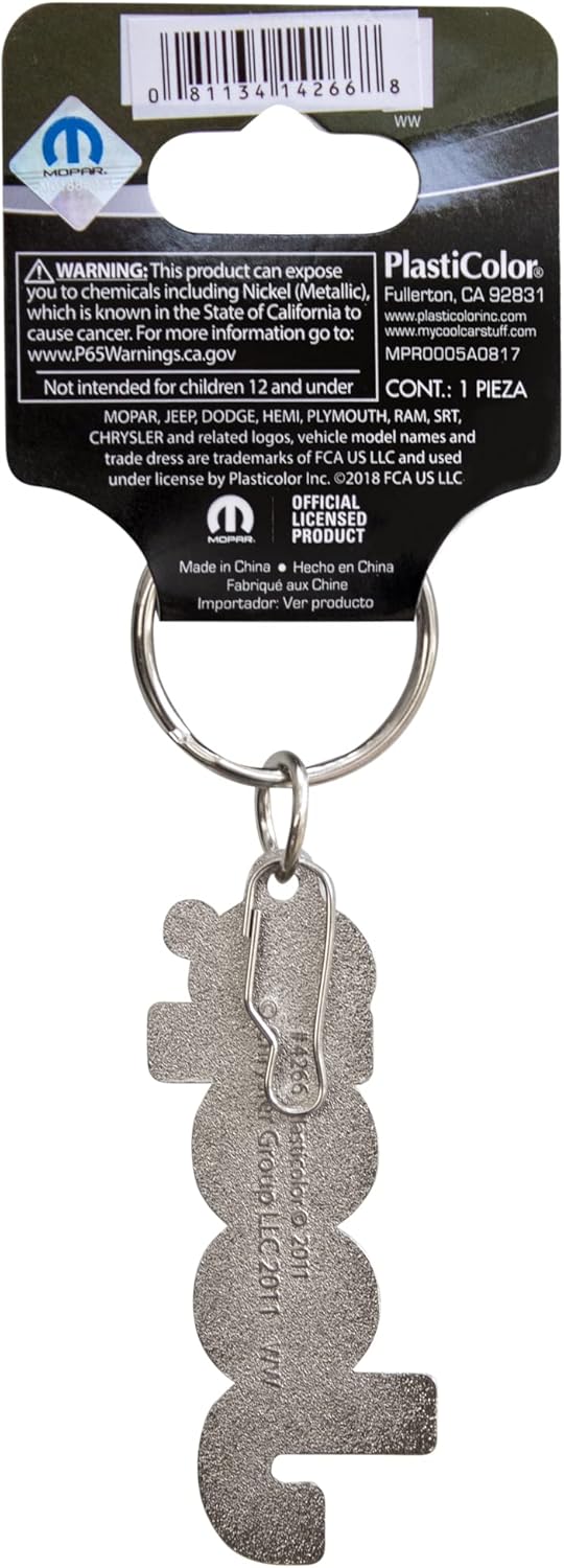 Jeep Enamel Key Chain in Durable Plasticolor Design