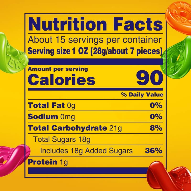 Summer Gummy Candy - 5 Flavors Sharing Size, 14.5 oz