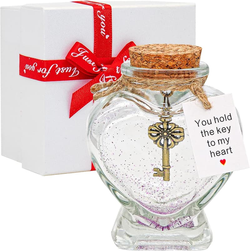 Valentine's Day Handmade Heart-Shaped Jar Gift for Couples