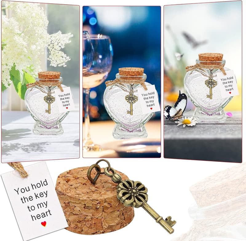 Valentine's Day Handmade Heart-Shaped Jar Gift for Couples