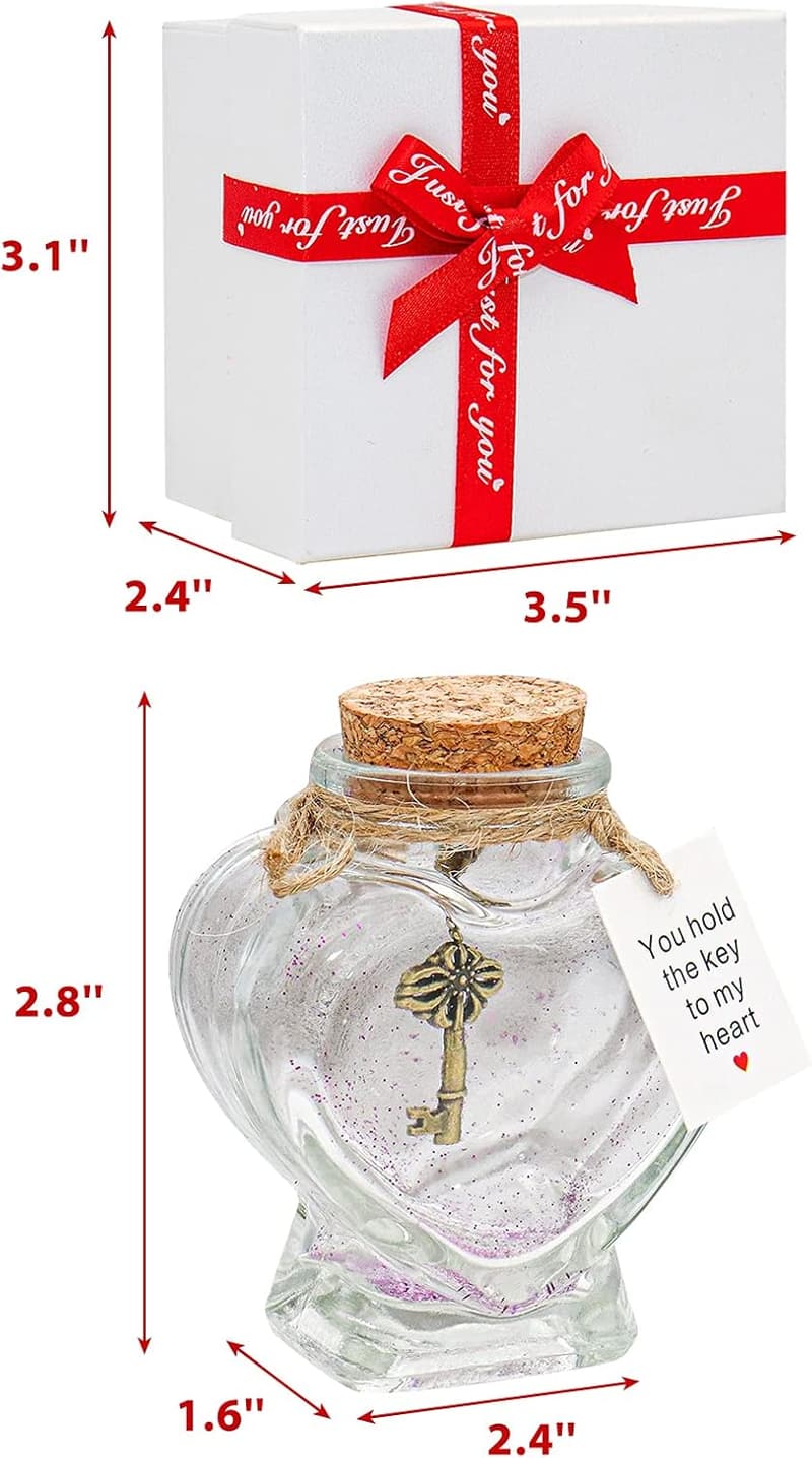 Valentine's Day Handmade Heart-Shaped Jar Gift for Couples