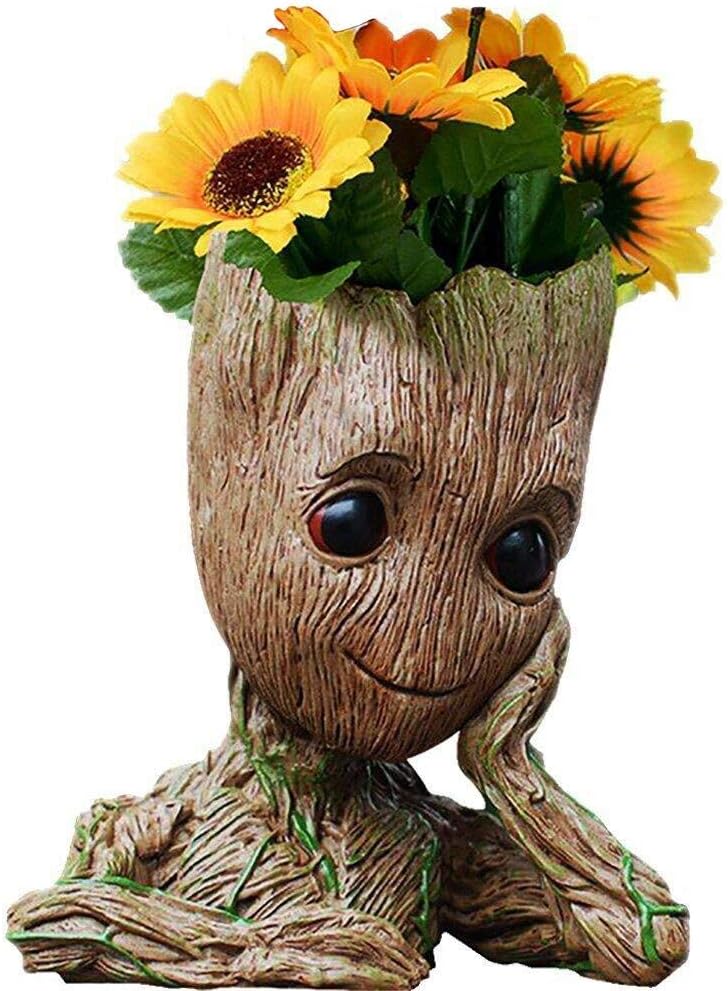 Baby Groot Pot for Succulents with Drainage Hole - 6
