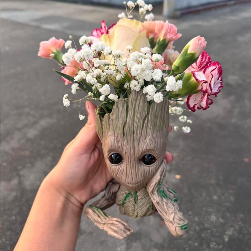 Baby Groot Pot for Succulents with Drainage Hole - 6