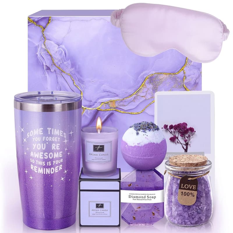 Spa Gift Basket for Women – Unique Relaxing Birthday Gift