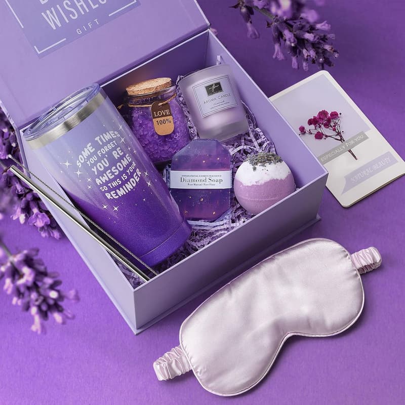 Spa Gift Basket for Women – Unique Relaxing Birthday Gift