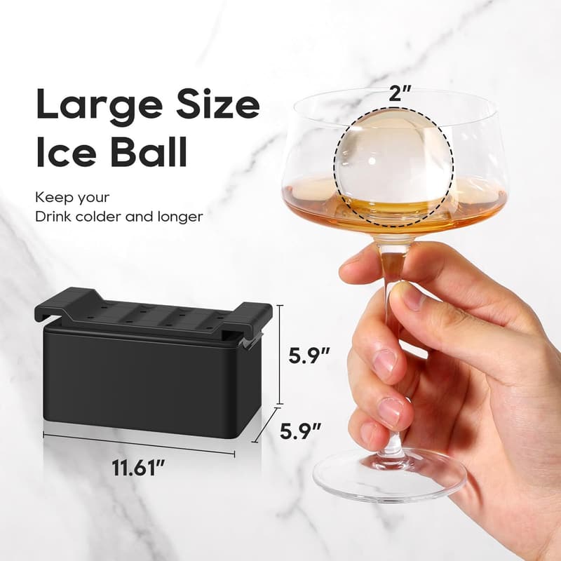 Large Clear Ice Ball Maker Mold - 2