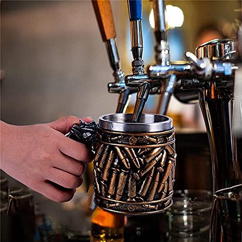 Gun-Shaped Mug with Ammo Shells - Unique Gift for Men