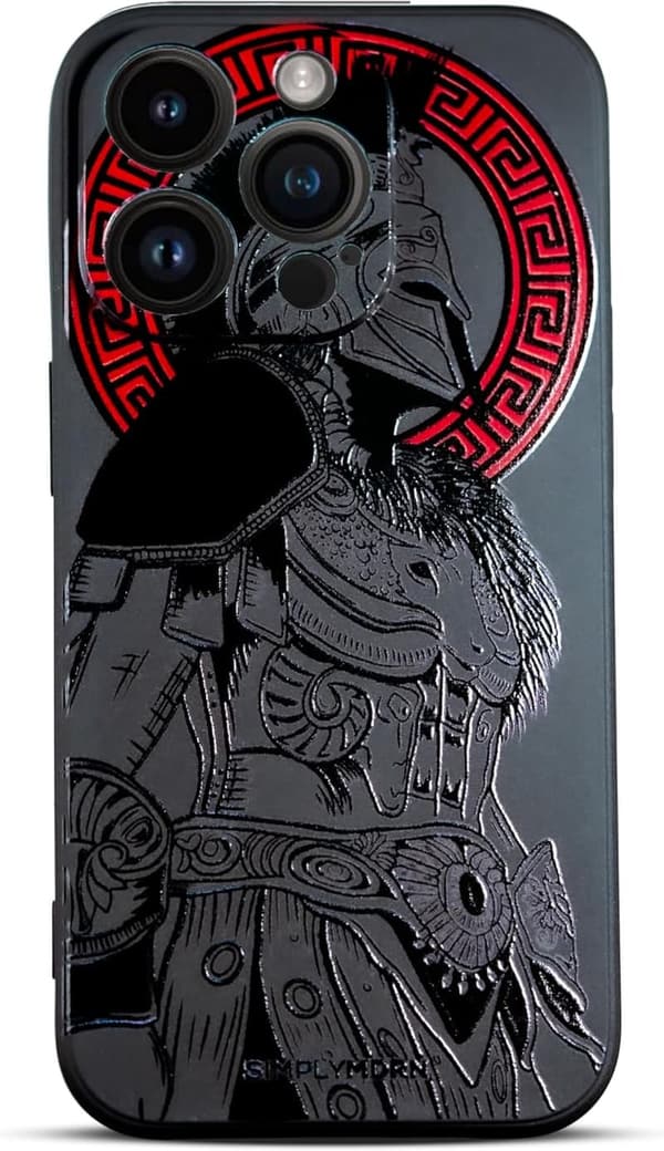 Warrior iPhone 14 Pro Case - Slim, Flexible Design for Men