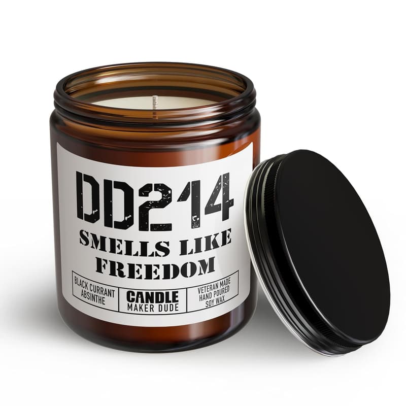 Retirement Gift: Freedom Scent Candle for Veterans
